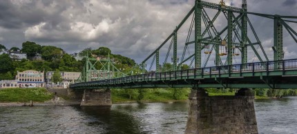 Phillipsburg, New Jersey bridge and river